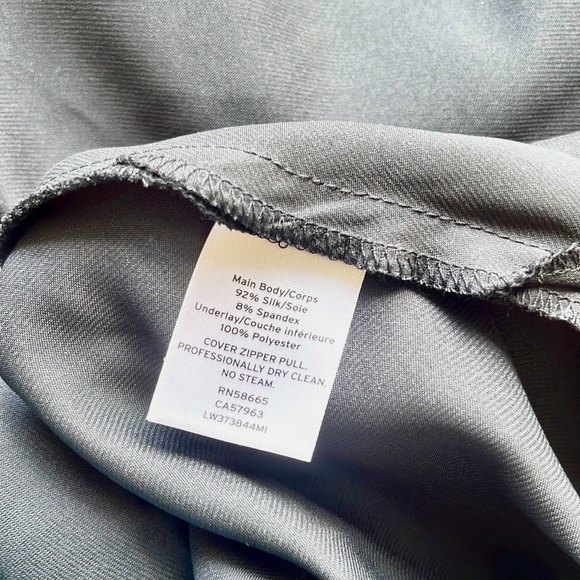 Lewit Silk Drawstring Asymmetric Rene dress NWT/NEW - Picture 13 of 16